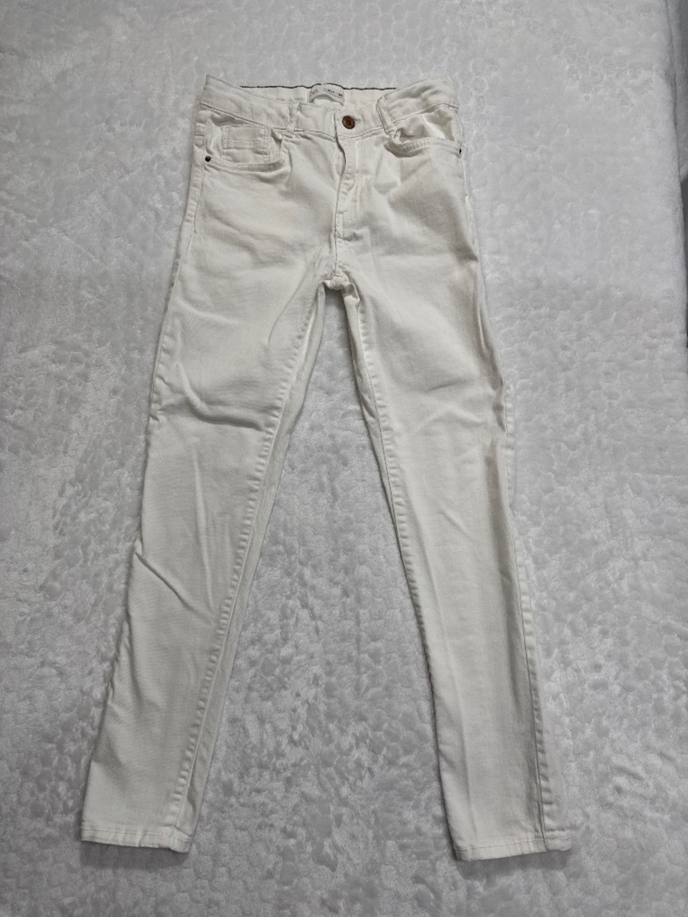 Zara Girls’ Skinny Jeans White Denim size 13-14